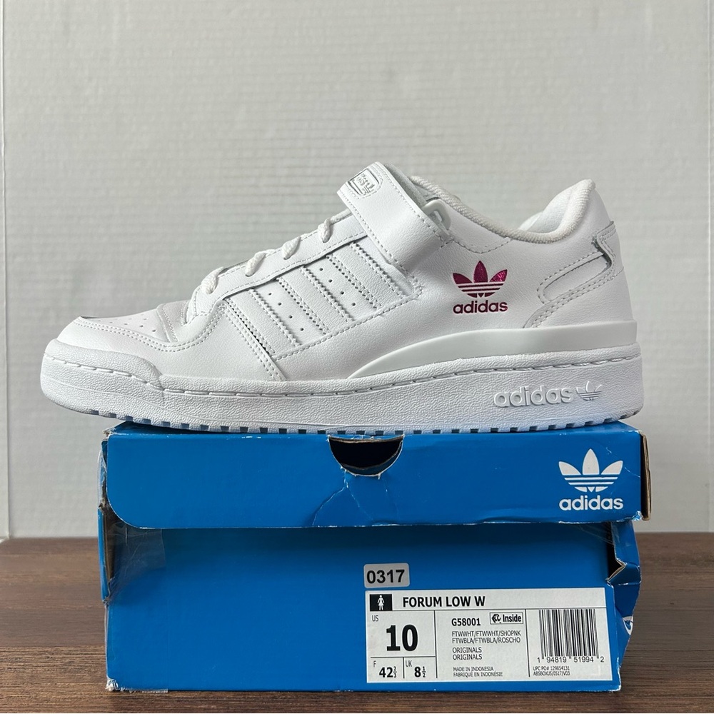 Adidas Original Forum Low White Size 10 - Picture 2 of 6
